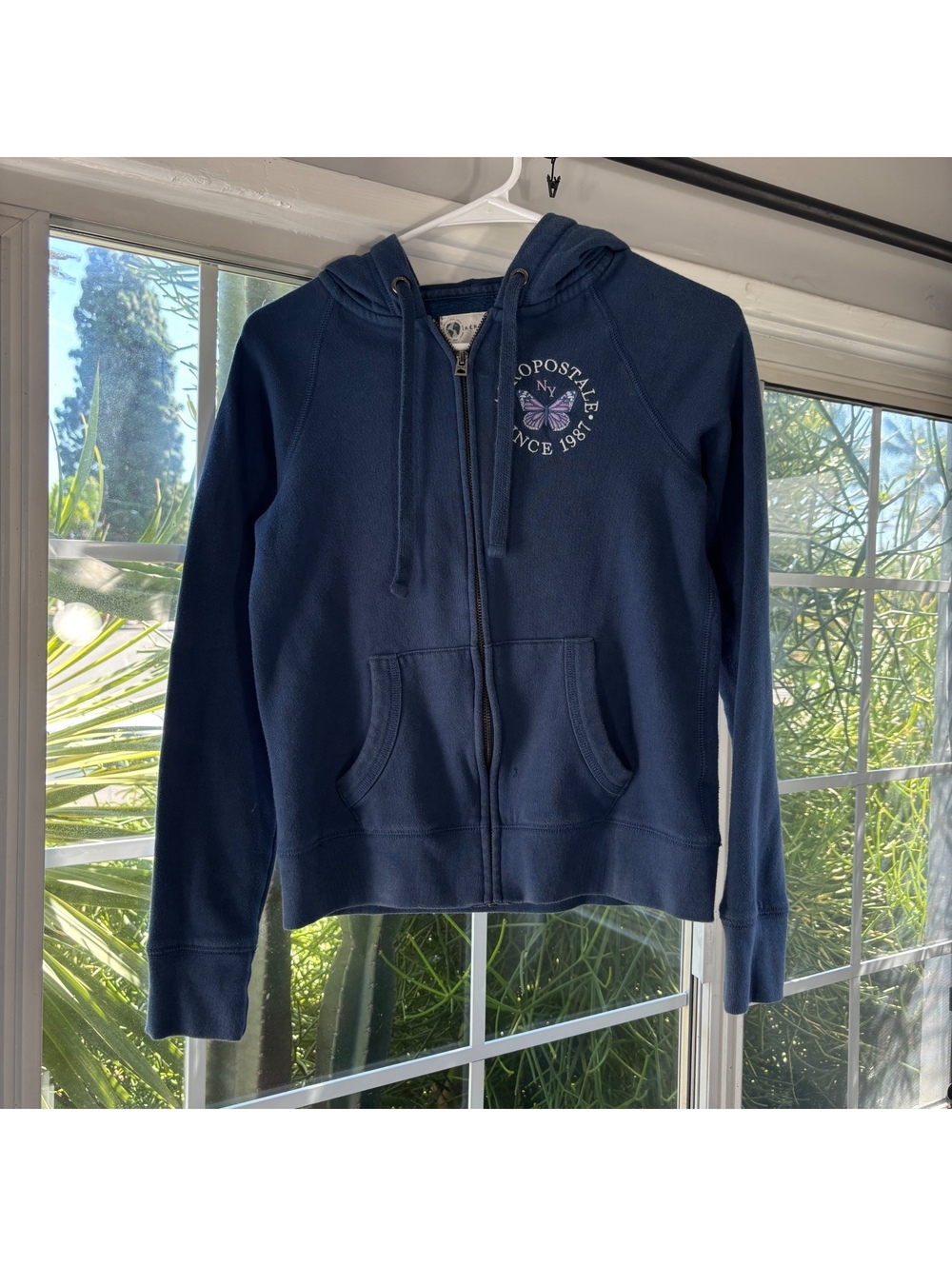 Aeropostale blue zip hoodie